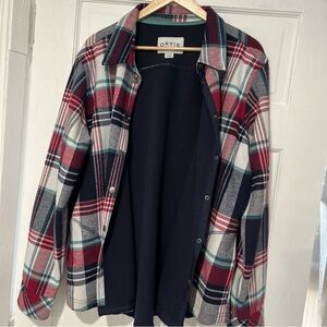 Orvis Pinnacle Shirt Jacket Shacket Fleece Lined Flannel Plaid Women Size XXL